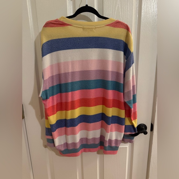 Wildfox Multicolor/Rainbow Striped Sweatshirt - Picture 4 of 8